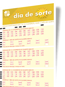 Bilhete do Dia de Sorte.