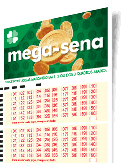 Bilhete da Mega-Sena.